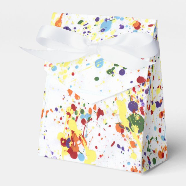 "Paint/Art Party" Tent Favour Box (Front Side)