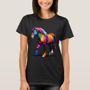 Paint Art Welsh Pony And Cob Horseback Riding Eque T-Shirt