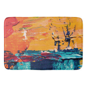 Paint Artistic Modern design Bath Mat