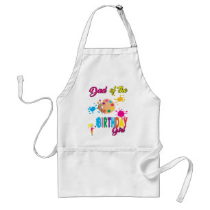 Paint Birthday Art Create Dad Matching  Standard Apron