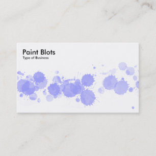 Paint Blots - Pastel Blue Business Card