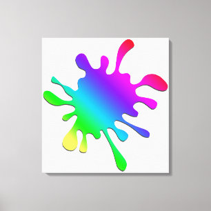 Paint Blotter Canvas Print