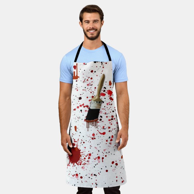 Paint Brush And Splatter Apron (Worn)