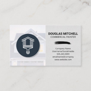 Paint Brush Home Logo Business Card
