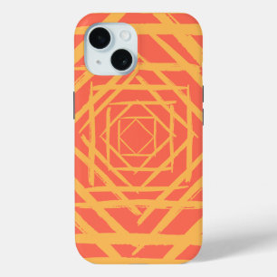 Paint Brush in Squares  iPhone 15 Case