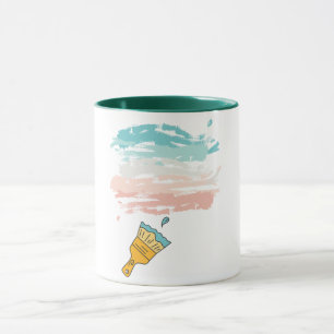 paint brush mug