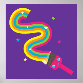 Paint Brush Print Posters