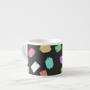 Paint Brush Strokes, Colourful Brush Strokes Espresso Cup