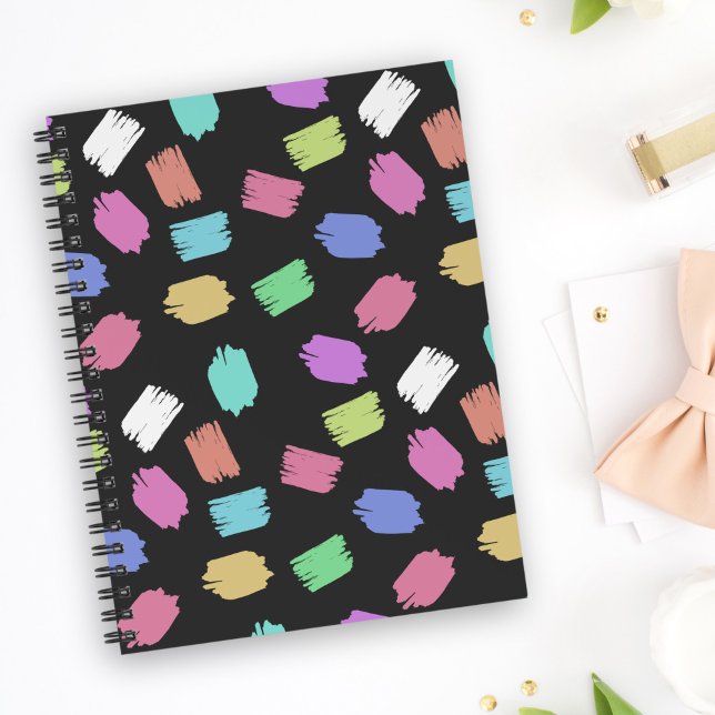 Paint Brush Strokes, Colourful Brush Strokes Notebook (Creator Uploaded)