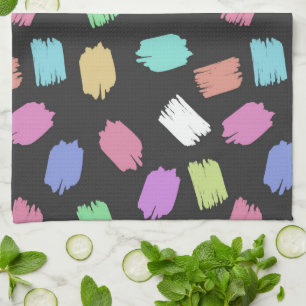 Paint Brush Strokes, Colourful Brush Strokes Tea Towel