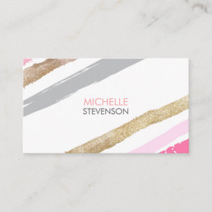 Paint Brush Strokes Interior Design Business Cards