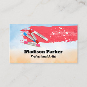Paint Brushed   Art Material Business Card