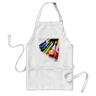Paint brushes art smock apron