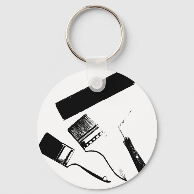 paint brushes key ring (Front)