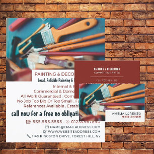 Paint Brushes, Painter & Decorator Advertising Flyer