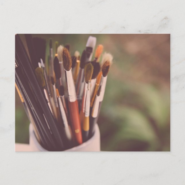 Paint Brushes Postcard (Front)