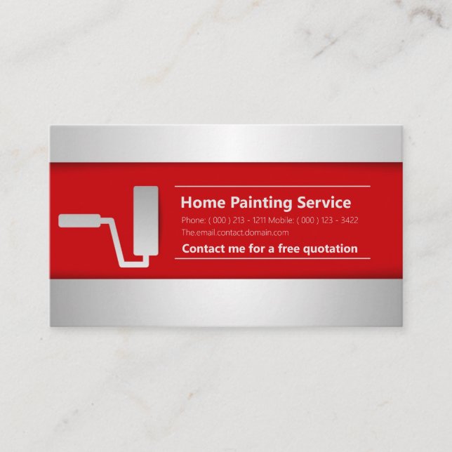 Paint business card templates  (Front)
