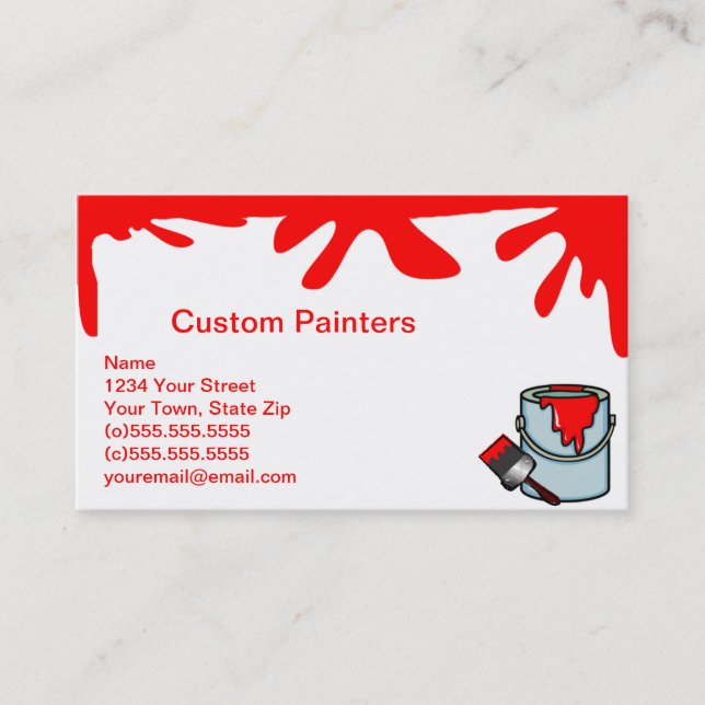 Paint Business Cards (Front)