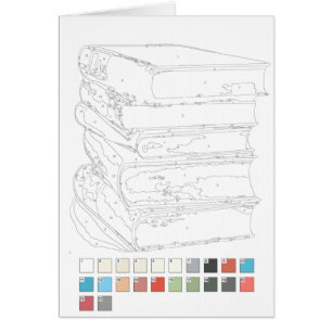Paint by Numbers Card: Books