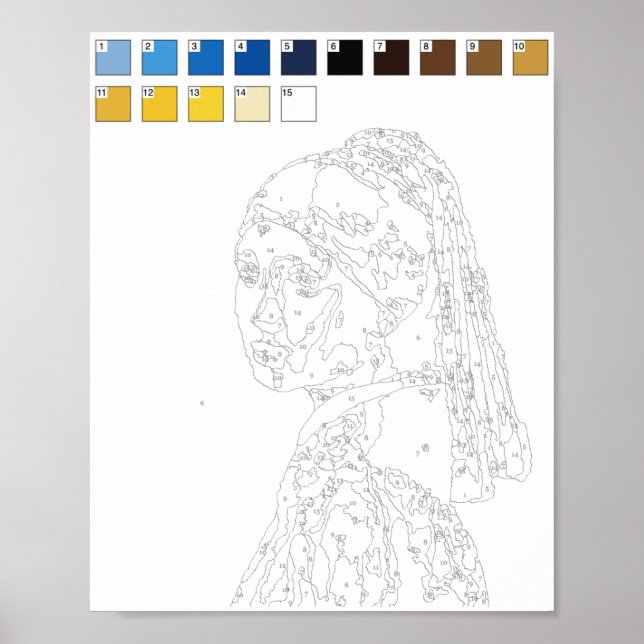 Paint By Numbers: Girl with a Pearl Earring Poster (Front)