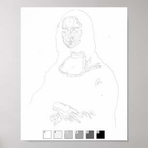 Paint By Numbers: Mona Lisa Poster