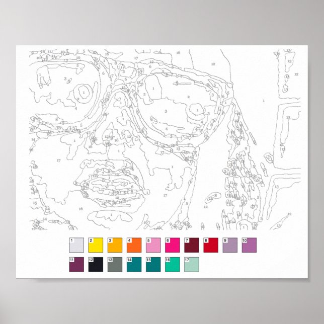 Paint by Numbers Poster: Graffiti Girl Poster (Front)