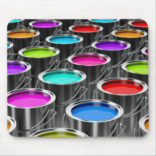 Paint cans mouse mat