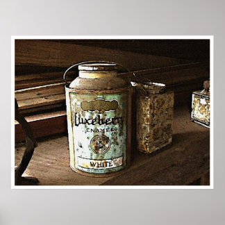 Paint Cans Still Life Poster