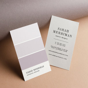 Paint Chip   Editable Colour Interior Designer Business Card