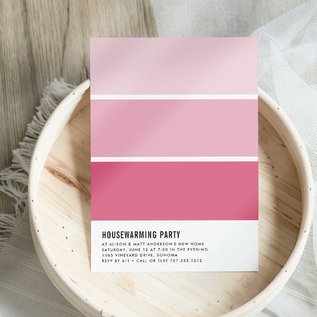 Paint Chip Housewarming Party Invitation (Creator Uploaded)