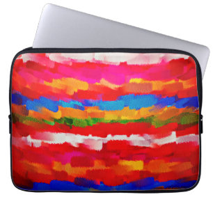 Paint Colour Brush Stroke Abstract Art #17 Laptop Sleeve