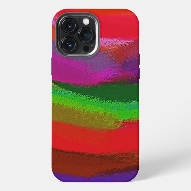 Paint Colour Splatter Brush Stroke iPhone Case (Back)