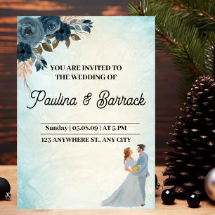 Paint Colour Wedding Invitation