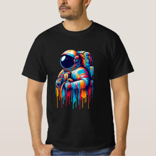 Paint Drip Astronaut T-Shirt