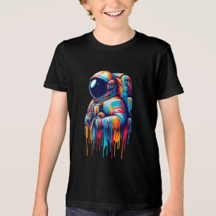 Paint Drip Astronaut Tri-Blend Shirt
