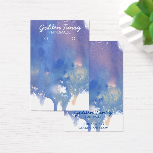 Paint Drip Earring Necklace Jewellery Display Card (Desk)