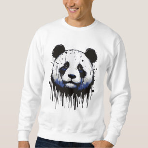 Paint Drip Panda Sweatshirt