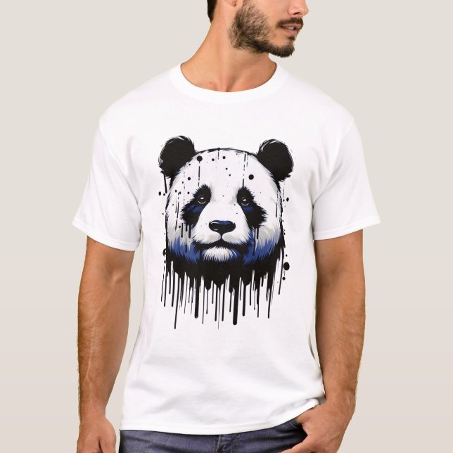 Paint Drip Panda T-Shirt (Front)