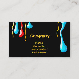 Paint Drips Business Card