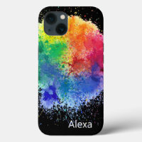 Paint Explosion on Black