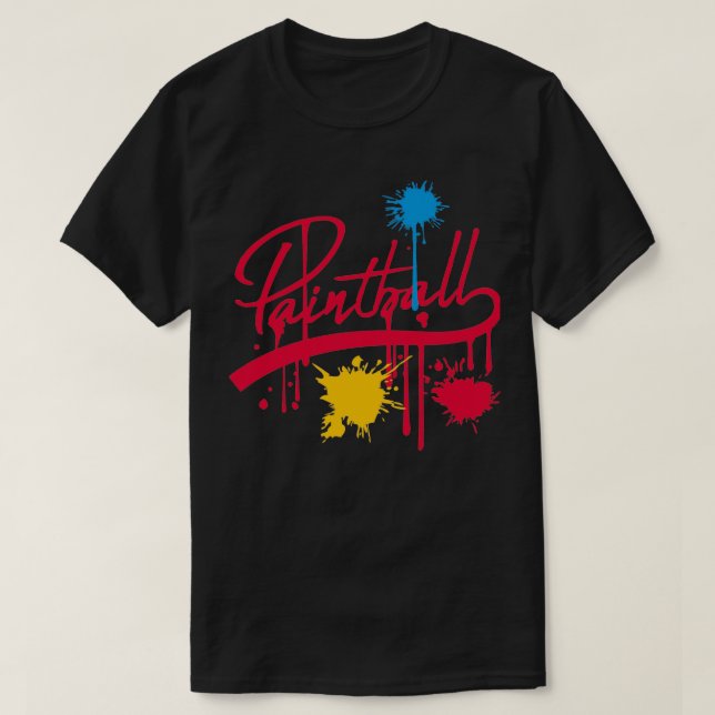 paint flex graffiti spray paintball fun sport club T-Shirt (Design Front)