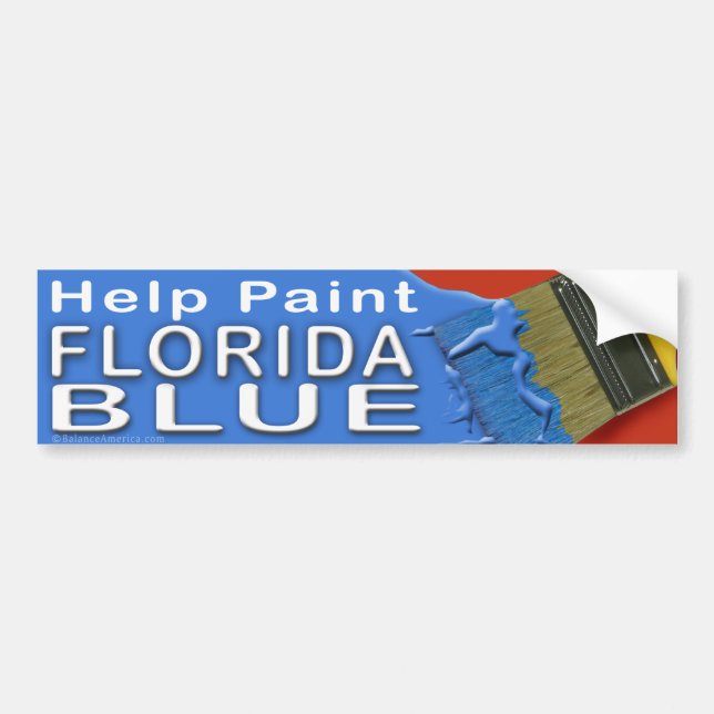 Paint Florida Blue Bumper Sticker 2 (Front)