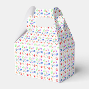 Paint Handprints Birthday with Personalised Name   Favour Box