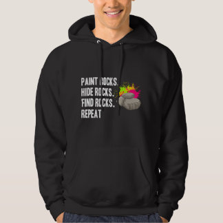 Paint Hide Find Rock Painting Hoodie