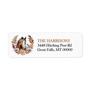 Paint Horse Autumn Wreath