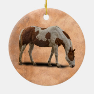 PAINT HORSE CERAMIC TREE DECORATION