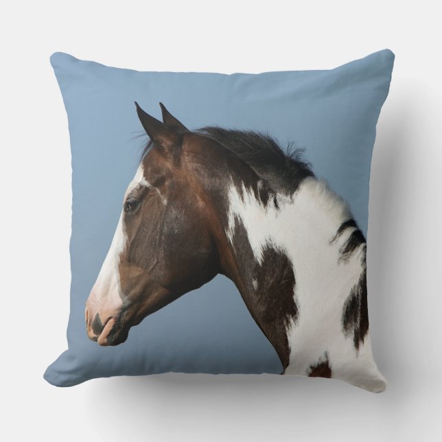 Paint Horse Headshot 1 Cushion (Front)