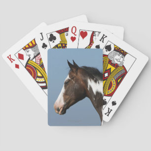 Paint Horse Headshot 1 Playing Cards