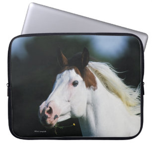 Paint Horse Headshot 3 Laptop Sleeve
