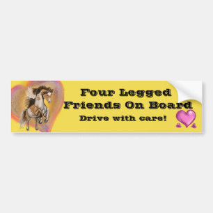 Paint Horse Love, Horse Trailer Sticker
